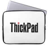 Thinkpad Computer Thickpad Logo Laptop Sleeve (Voorkant)