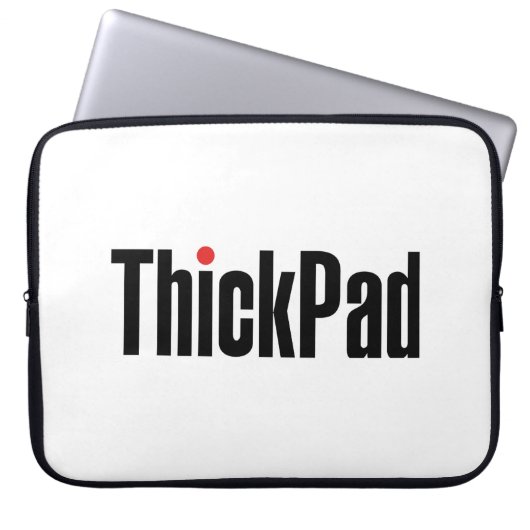 Thinkpad Computer Thickpad Logo Laptop Sleeve (Voorkant)