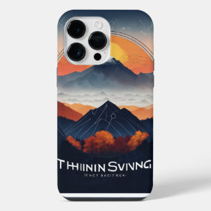Thinksgiving-logo - Smoky Mountains-ontwerp iPhone 14 Pro Max Hoesje