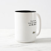 Thinkwells Thoughts- Tad Conner edition Tweekleurige Koffiemok (Voorkant rechts)