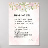 Thinning Veil - Awakening Poem Poster (Voorkant)