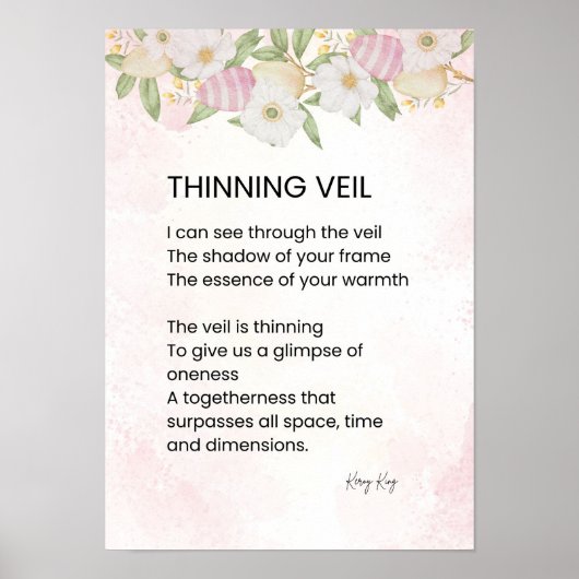 Thinning Veil - Awakening Poem Poster (Voorkant)