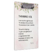 Thinning Veil - Awakening Poem Poster Klembord (Rechts)