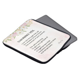 Thinning Veil - Awakening Poem Poster Laptop Sleeve