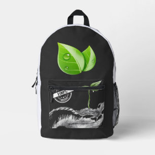 Thiqah Minimalistische Rugzak met Esdoorn Boom Gra