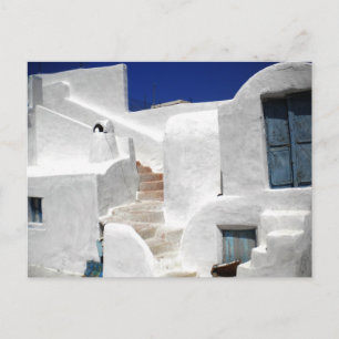 Thirasia-eiland boven Santorini Briefkaart