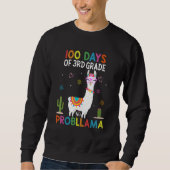 Third 3rd Grade No Prob Llama Teacher 100th Day of Trui (Voorkant)