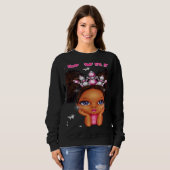 Third 3rd grade princess back to school for girls  trui (Voorkant volledig)