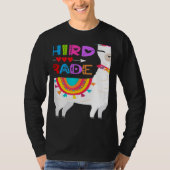 Third 3rd Grade Teacher No Prob Llama First Day Gi T-shirt (Voorkant)