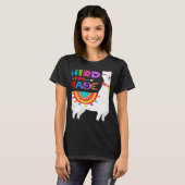 Third 3rd Grade Teacher No Prob Llama First Day Gi T-shirt (Voorkant volledig)