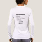 Third Amendment Constitution Protest Consent Tri-Blend Shirt (Achterkant)