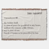 Third Amendment Constitution Protest Deken (Voorkant)