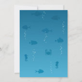 Third Birthday Party Octopus Balloons Invitation Kaart (Achterkant)