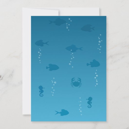 Third Birthday Party Octopus Balloons Invitation Kaart (Achterkant)