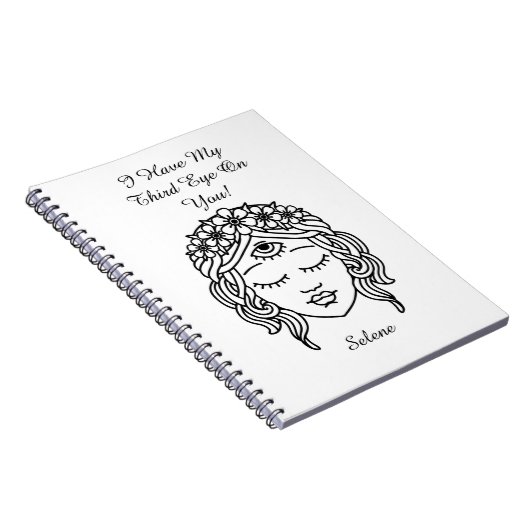 Third Eye Buddhist God Shiva Notebook Notitieboek (Rechterzijde)
