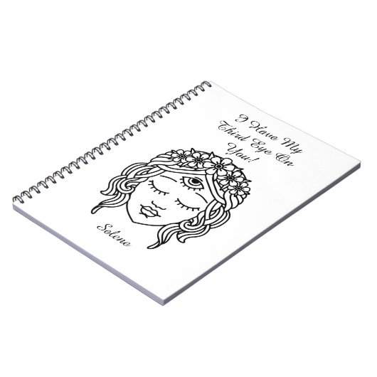 Third Eye Buddhist God Shiva Notebook Notitieboek (Linkerzijde)