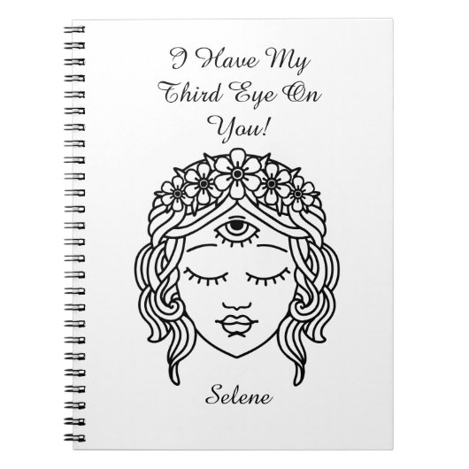 Third Eye Buddhist God Shiva Notebook Notitieboek (Voorkant)