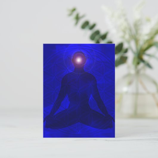 Third Eye Chakra Ajna Briefkaart (Staand voorkant)