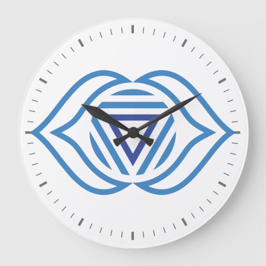 Third Eye Chakra Energy Wall Clock Grote Klok (Voorkant)