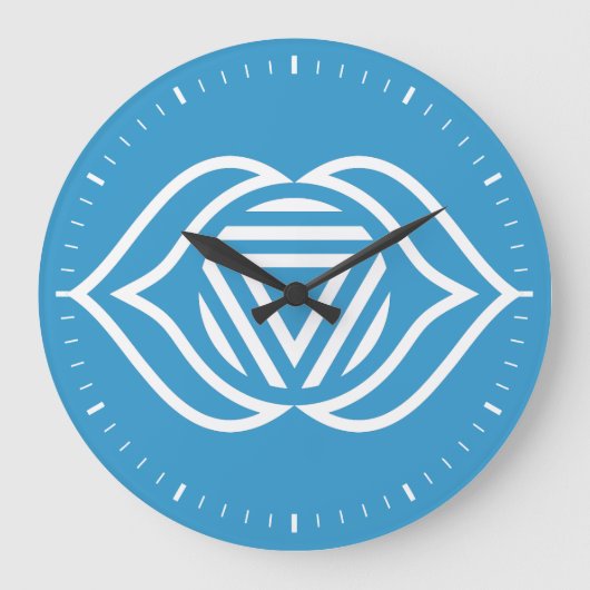 Third Eye Chakra Energy Wall Clock Grote Klok (Voorkant)