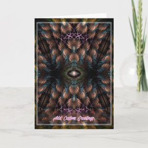 Third Eye Fractal Art Wenskaart Kaart