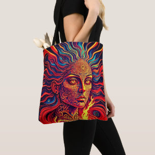 Third Eye Girl - Spirituele visionaire kunst Tote Bag