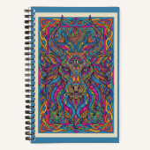 Third-Eye Lion King Celestial Zen tangle Journal Notitieboek (Voorkant)