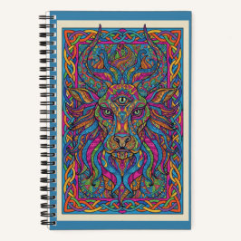 Third-Eye Lion King Celestial Zen tangle Journal Notitieboek