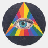 Third Eye Rainbow Sticker (Voorkant)