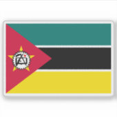 Third flag of Mozambique (April-May 1983) Sticker (Voorkant)