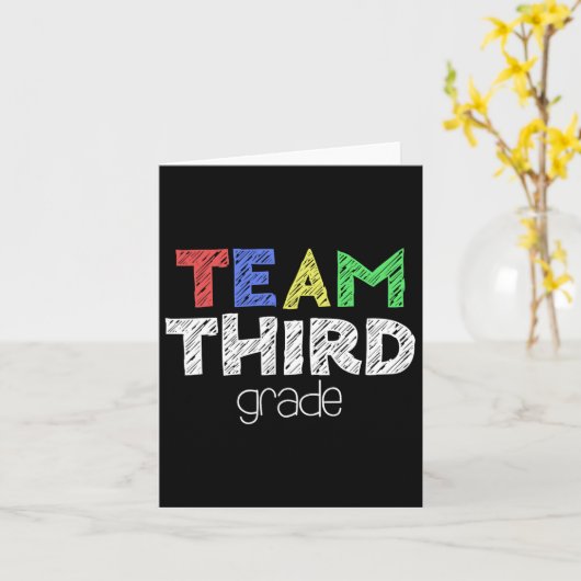 Third Grade Back To School Kaart (Gele Bloem)