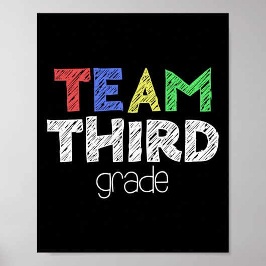 Third Grade Back To School Poster (Voorkant)