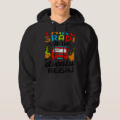 Third Grade First Day of 3rd Grade Let The Adventu Hoodie (Voorkant)