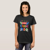Third Grade First Day Of School Football Back To S T-shirt (Voorkant volledig)