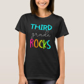 Third Grade Rocks Team 3rd Grade Teacher 1 T-shirt (Voorkant)