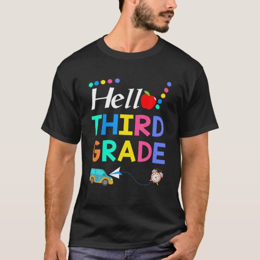 Third Grade Team 3Rd Grade Back To School Te T-shirt (Voorkant)