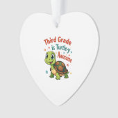 Third grade Turtle-y Awesome 3rd Grade Back to Sch Ornament (voorkant)
