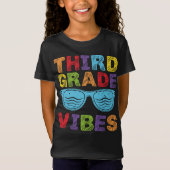 Third Grade Vibes - 3rd Grade Team Retro 1st Day T-shirt (Voorkant)