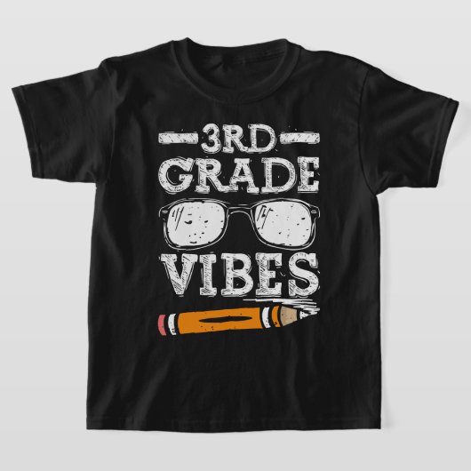 Third Grade Vibes - 3rd Grade Team Retro 1st Day T-shirt (Laagn)