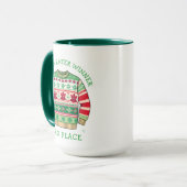 Third Place Ugly Sweater Winner Christmas Mok (Voorkant links)