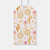 Third Rodeo Western Cowgirl 3rd Birthday Party Cadeaulabel (Achterkant)