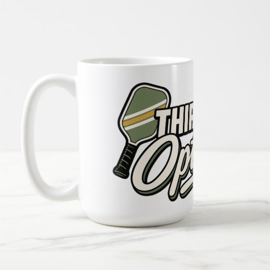 Third Shot Optimist | Pickleball Geschenkmok Koffiemok (Links)