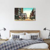 Third Street in Portland, Oregon Canvas Afdruk (Insitu (Slaapkamer))