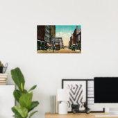 Third Street in Portland, Oregon Poster (Thuiskantoor)