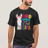 Third Team 3rd Grade Teacher Rainbow No Prob Llama T-shirt (Voorkant)