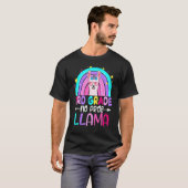 Third Team 3rd Grade Teacher Rainbow No Prob Llama T-shirt (Voorkant volledig)