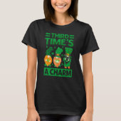 Third Time's A Charm St Patrick's Day Irish T-shirt (Voorkant)