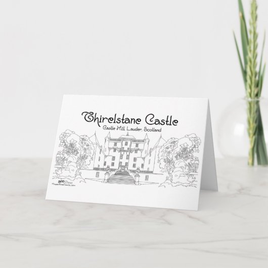 Thirlestaan Castle Scotland Kaart (Voorkant)