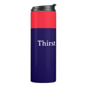 Thirst Quencher Rood Blauw Thermosbeker (Gedraaid links)