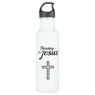 Thirsting for Jesus religious faith based bottle Waterfles